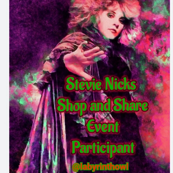 Stevie Nicks live show at 2pm CT. Please come twirl and sell with me.🖤🌛🕊🎤 - Picture 8 of 9